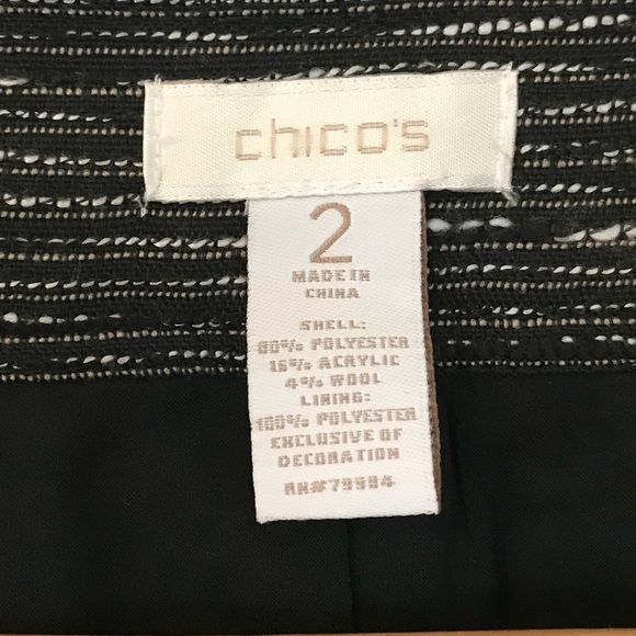 Chico’s sz 2 blazer jacket Large or 12 - Picture 4 of 7